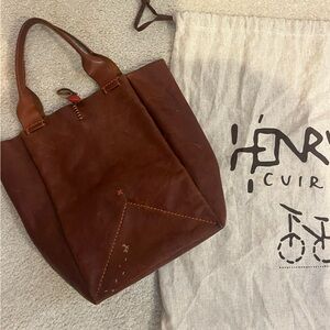 vintage leather henry cuir handbag